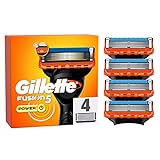 Gillette Fusion 5 Power Rasierklingen für Rasierer, 4 Ersatzklingen für Nassrasierer Herren mit 5-fach Klinge, Made in Germany