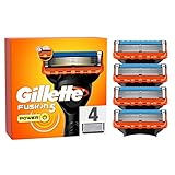 Gillette Fusion 5 Power Rasierklingen für Rasierer, 4 Ersatzklingen für Nassrasierer Herren mit 5-fach Klinge, Made in Germany