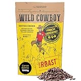BLANK ROAST Wild Cowboy Crema - ganze Kaffeebohnen - 100% Arabica Kaffee - schonend mit Hickory-Holz geröstet - säurearm (1000g)