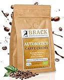 Brack Automático Caffè Crema - Ganze Kaffeebohnen 1kg für Kaffeevollautomaten - bio-zertifiziert & regional geröstet - Arabica & Robusta aus ökologischen Anbau - wiederverschließbar mit Aromaventil