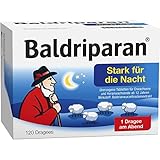 Baldriparan Stark für die Nacht – Pflanzliches Arzneimittel mit hoch dosiertem Baldrianwurzel-Trockenextrakt – Bewährte Dragees bei nervös bedingten Schlafstörungen – 120 Dragees