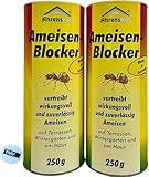 2x 250g Ameisen-Pulver, Ameisenmittel, Pulver gegen Ameisen, Streu- & Gießmittel, für Außen & Innen, Terrasse, Wintergarten, Haus, Ameisenabwehr, kein Ameisenspray, Ameisenstopp + TMV24 Chip