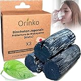 Kishu Binchotan X3 (75 g, 25 g x 3) | Leistungsstarker Wasserreiniger – Wakayama Ubame-Eiche – authentische Binchotan-Aktivkohle, traditionell aus Japan, zur Wasserreinigung in Karaffen