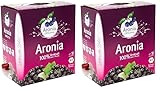 Aronia ORIGINAL Bio Aroniasaft aus deutschem Anbau | 3 Liter Bio Direktsaft aus 100% Aroniabeeren | Vegan, ohne Konservierungsstoffe, ohne Zuckerzusatz (lt. Gesetz) (Packung mit 2)