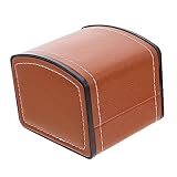 FRCOLOR Einzelne Uhrenaufbewahrungsbox PU Schmuck Mit Fächern Für Präsentation Von Armbanduhren Stilvolle Aufbewahrungslösung