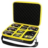 ZLWAWAOL - Extra große Hartschalen-Akku-Aufbewahrungsbox für Dewalt 20 V 60 V 12 V 18 V Batterietasche für 20 V 60 V 2.0 3.0 4.0 5.0 6.0/9.0 Ah Batterien (nur Tasche)