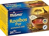 Meßmer Rooibos pur Tee | 20 Teebeutel | Vegan | Glutenfrei | Laktosefrei | Von Natur aus koffeinfrei