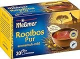 Meßmer Rooibos pur Tee | 20 Teebeutel | Vegan | Glutenfrei | Laktosefrei | Von Natur aus koffeinfrei