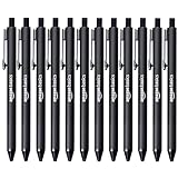 Amazon Basics - Einziehbarer Kugelschreiber - 12 Stück, Schwarz