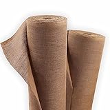 Aquagart 10m x 1m Jutegewebe 305g/m² Jutematte Gartenjute Jute Stoff für Dekoration Haus und Garten Sackleinen Juteband für Pflanzen Winterschutz natürliches Gewebe Wurzelschutz