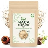 Curly Superfood Rotes Maca Pulver Bio 500g - 100% Bio Maca Rot aus Peru in naturreiner Rohkost Qualität ohne Zusätze - Feines Pulver für Smoothies, Säfte & Wasser