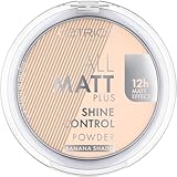 Catrice All Matt Plus Shine Control Powder, Puder, Nr. 002 Banana Bright, gelb, für Mischhaut, fixierend, langanhaltend, mattierend, matt, transluzent, vegan, Nanopartikel frei (10g)