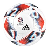 adidas Euro16 Mini Fußball, White/Bright Blue/Solar Red/Silver Metallic, 1