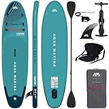 Aqua Marina Aufblasbar Sup Board Stand up Paddle AQUAMARINA Vapor Komplette Packung 315x79x15cm mit Kajak Sitz und Doppelpaddel