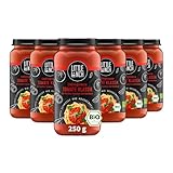 Little Lunch Bio Tomatensauce Klassik | Sauce für Pasta | 100 Prozent Bio-Qualität | Vegan | Ohne zugesetzten Zucker | Laktosefrei | Keine künstlichen Zusätze | Ohne Geschmacksverstärker | 6 x 250g