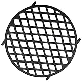 BBQ-Toro Gusseisen Grillrost Ø 30 cm | Sear Grate passend für Weber Gourmet BBQ System (GBS) | Gussrost passend für 57 cm Kugelgrill | Grillzubehör, Gusseisen Einsatz, Rost aus gusseisen
