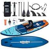 Zupapa 323cm Aufblasbare SUP Board Set| Stand Up Paddle Board mit Kajak Sitz | Komplettes Zubehör