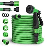 tillvex flexiSchlauch - Flexibler Gartenschlauch 30m ausgedehnt, Testurteil GUT, Wasserschlauch flexibel, Gartenteichschlauch dehnbar