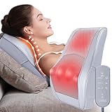OMASSA Massagegerät, Nackenmassagegerät mit Wärme, Shiatsu Massage Matte, 3D Knet Rückenmassagegerät für Nacken, Schulter, Rücken, Beine, Geschenke für Männer, Frauen, Mama, Papa, Freund, Lehrer