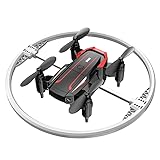 OBEST Mini Drohne mit LED Bunt Lichter, RC Drohne für Kinder Anfänger, RC Quadrocopter mit 2 Akkus, 3 Geschwindigkeit Einstellbar, 360° Stunt Flip, Höhenhaltemodus, Ein Klick Start, Spielzeug Drohne