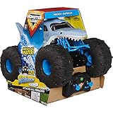 Monster Jam Megalodon Storm, RC Truck, Amphibienfahrzeug in Hai-Optik für Land und Wasser, Maßstab 1:15 - kinderleichte Bedienung, ab 4 Jahren