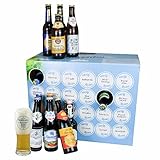 Bavariashop | 'Bayerischer Biergarten' Bier-Box | 23 Biersorten aus Bayern im Tasting-Set | Männer-Geschenk | Geschenkidee Vater