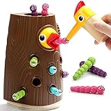 Nene Toys Kleiner Specht – Magnetisches Lernspielzeug für Kinder ab 2 Jahren – Fördert Feinmotorik und Farberkennung bei Kindern 2 3 Jahren – Bildungsspiel für Jungen und Mädchen
