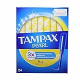 Tampax Pearl Regular Tampons mit Applikator, 24 Stück