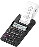 CASIO Druckender Tischrechner HR-8RCE, 12-stellig, Wiederholungsdruck, Cost/Sell/Margin, Profi-Prozentrechnung