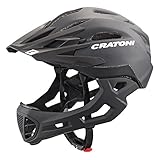 Cratoni Fahrradhelm C-Maniac, Black Matt, S-M