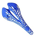 KFXYSM Fahrradsattel,Fahrrad Sattel 2 stücke Fahrrad Sattel bergstraße kohlefaser Racing Fahrrad reiten hohl sattelsitz Fahrrad Teile Radfahren ausrüstung(Blue)