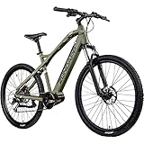 ZÜNDAPP X700 Ebike Mountainbike 27,5 Zoll Fahrrad Damen und Herren 165-190 cm Elektrofahrrad Ananda Mittelmotor 504 Wh Akku MTB Hardtail E Bike Scheibenbremse Pedelec (50 cm, Khaki)