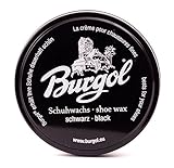 Burgol Schuhwachs - Lederpflege Schuhcreme shoe wax 100 ml Blechdose: Farbe: Schuhwachs Schwarz