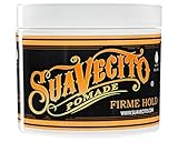 Suavecito Firme Strong Hold Pomade, Strong Hold Pomade For Men, Medium Shine Water Based Wax Flake Free Hair Gel, 4oz/113g