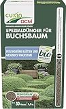 CUXIN DCM Spezialdünger für Buchsbaum - Spezialdünger - Langzeitdünger - Mit MINIGRAN® TECHNOLOGY - Mit Magnesium und Meereskalk - Bio - organisch-mineralischer NPK-Dünger - 1,5 kg