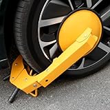 QWORK® Parkkralle Radkralle für Auto Lkw Anhänger Wohnmobil, Auto Wegfahrsperre Diebstahlsicherung