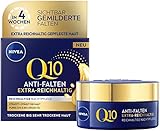 NIVEA Q10 Anti-Falten Nachtpflege, Nachtcreme für trockene Haut mit Coenzym Q10 und Bio Argan-Öl, feuchtigkeitsspendende Anti-Falten Gesichtspflege, Q10 Power Extra-Reichhaltige Nachtpflege, (50 ml)