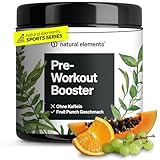 Pre-Workout Booster – Zero Koffein – Fruit Punch Geschmack – 2500mg Beta Alanin – mit Niacin, Ginseng & BCAA – vegan, koffeinfrei – in Deutschland produziert & laborgeprüft