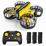 Holy Stone HS450 Mini Drohne für Kinder,RC Quadrocopter ferngesteuerte mit Fernbedienung und Handsteuerung,Nano Drone mit 3 Batterien lange Flugzeit,Höhenhaltung,3D Rollen,Stunt Flug für Anfänger