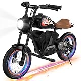 EVERCROSS EV08M Elektro Motorrad Kinder, Elektromotorrad mit 150W Motor, 8/16km/h Geschwindigkeitsmodus & 10km Langstrecken Elektromotorrad, 12 Zoll Luftreifen, Motocross für Kinder von 3-10 Jahren