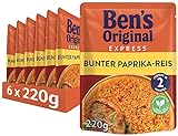 BEN'S ORIGINAL Express Reis Bunter Paprika, 6 Packungen (6 x 220g)