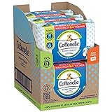 Cottonelle Feuchtes Toilettenpapier Sauber Pflegend, Mizellenwasser & Baumwollduft, Maxi-Pack, 6 x 84 Toilettentücher