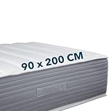 Ortho-Relax Boxspring Matratze 90x200cm, 30cm hoch, Wendematratze H2 & H3 mit Sommer und Winterseite, 100 Nächte Probeschlafen, Matratze für Boxspringbett mit Viscoschaum & Memory-Effekt, Öko-Tex 100