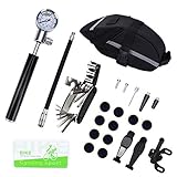 YMZ Fahrradpumpe, Mountainbike, Mini-Pumpe, amerikanischer Reifendruckprüfer, Aluminiumlegierung, Hochdruckpumpe, tragbare Basketball-Maschine, Reifenreparaturwerkzeug-Kombination