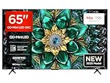 TCL 65Q6C 65 Zoll QD-Mini LED Fernseher, 4K HDR Premium 1000nits, Smart TV mit Google TV (Dolby Vision IQ & Atmos, Onkyo 2.1 Soundsystem, 144Hz Motion Clarity Pro, Game Master)