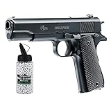 Set: Softair Pistole 19Eleven Vollmetall 0,5 Jule 6 mm BB Federdruck Softair + G8DS® Softair Munition Bio BBS Premium Selection 2000 Stück 0,20 g 6mm (3, 1)
