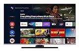 Telefunken Android TV 55 Zoll QLED Fernseher (4K UHD Smart TV, HDR Dolby Vision, Triple-Tuner, Dolby Atmos) QU55AN900M