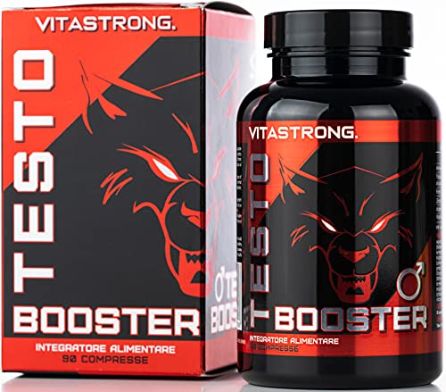 Vitastrong Testosteron Booster | Extreme Steigerung des Testosteronlevels | 100 % natürlich und sicher | Made in Italy Höchste Qualität | Zum Aufbau der Muskelmasse