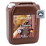 colourPlus® Carbolineum 10L pflanzliche Holzlasur außen - langzeitwetterbeständig - besonders umweltfreundliche Holzlasur aussen - farbbeständige Holzfarbe außen - Made in Germany