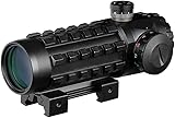 ACEXIER Tactical Jagd Optisches Zielfernrohr Grün Roter Punkt Kreuz Zielfernrohr Universal 11/20mm Eisenbahngewehr Holographisches Zielfernrohr